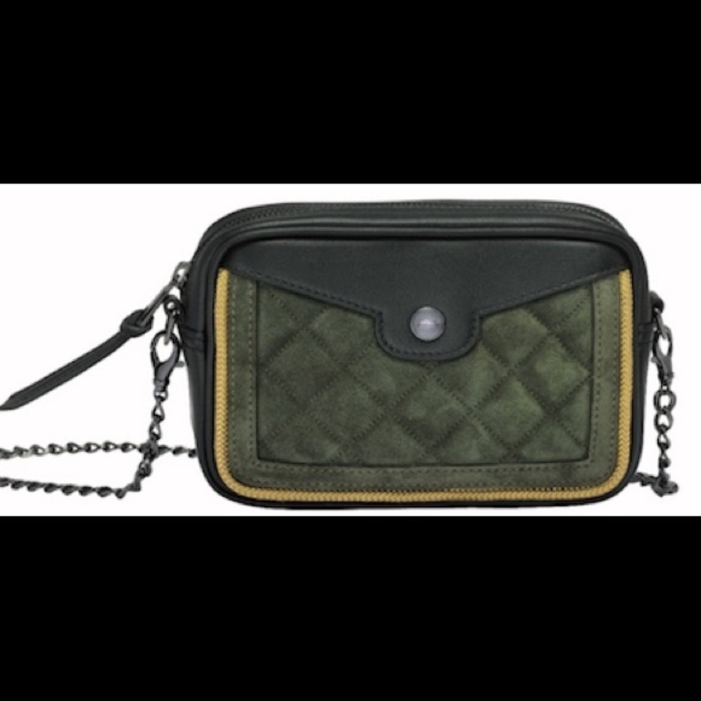 Longchamp Mademoiselle Leather/Suede Shoulder Bag